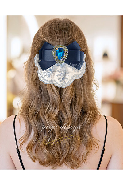 pegu baby collection Pegu Royale Lux Κλιπ μαλλιών με σχέδιο κόκαλου, για σχολ...