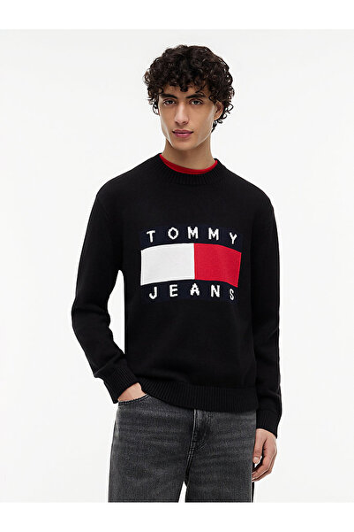 Tommy Hilfiger TJM Erkek Regular Flag Kazak