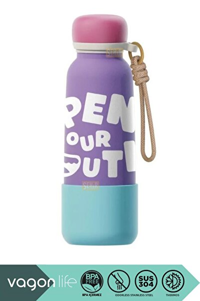 Vagonlife 550ml New Collection Patterned Stainless Steel Thermos With/Without...