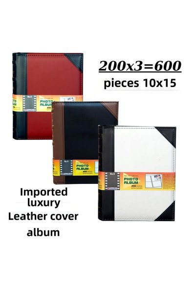 best hediye Leather Photo Album 200X3 Album=600 Pieces