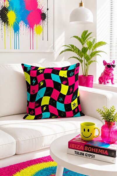 Bertille Home Σειρά Pop Art Κάλυμμα μαξιλαριού διπλής όψης με ψηφιακή εκτύπωση