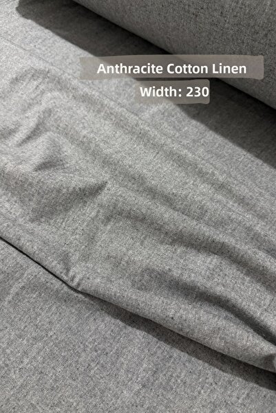 KAMİZ Natural Washed Cotton Linen Fabric Wide Width 215 cm Home Textile & Clo...