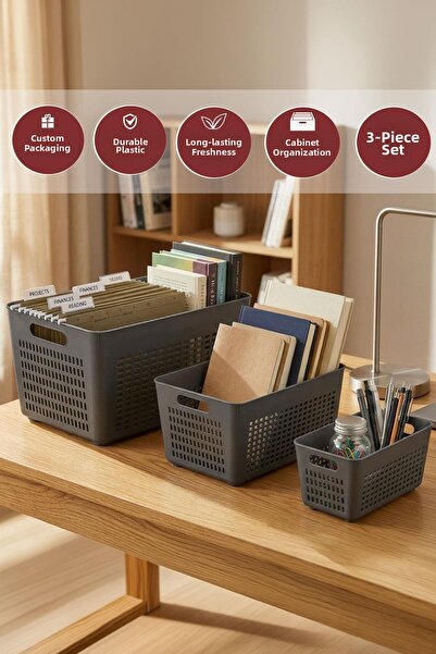 SELKA HOME Selka Lavin 3-Compartment Cabinet Organizer (2-4-7 Lt.)