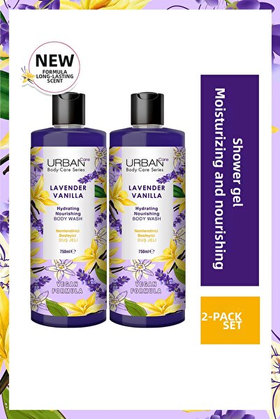 Urban Care جل الاستحمام المرطب والمغذي باللافندر والفانيليا، مجموعة من قطعتين...