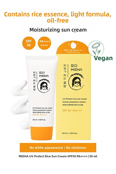 MIDHA Moisturizing Sunscreen with Lightweight Formula and Oil-Free Compositio...