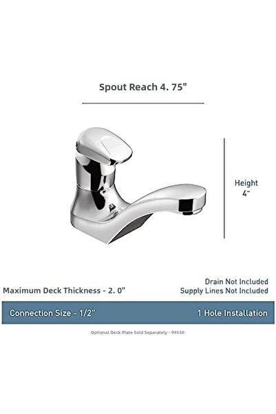 Yıldızan Terra Organik Commercial Chrome M-Press Single Mount Measuring Bathr...