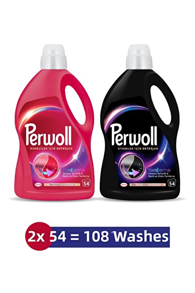 Perwoll Detergent lichid de rufe Black & Color Sensitive 2.97L set de 2 (108 ...