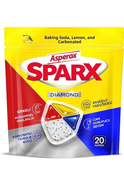 Yıldızan Heybemdecom Asperox Sparx Dishwasher Capsule 20-Pack (7 Packs) 2026 ...