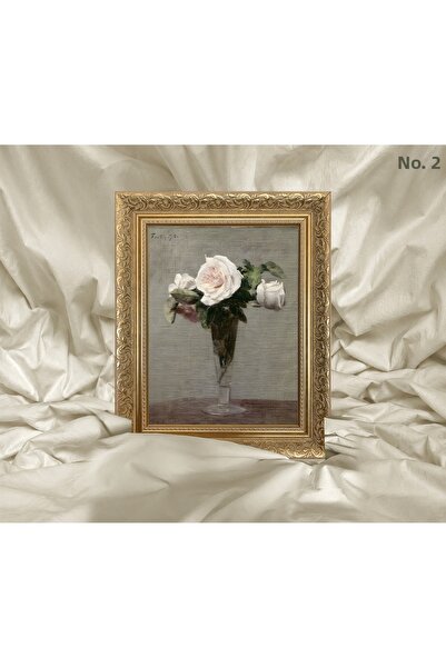 Vetro Design Tablou înrămat - Flori de Henri Fantin-Latour