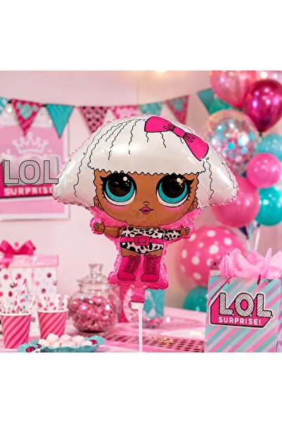 DODOMAR Lol Themed Shaped Foil Balloon 53X65 cm Birthday Party Decoration Chi...