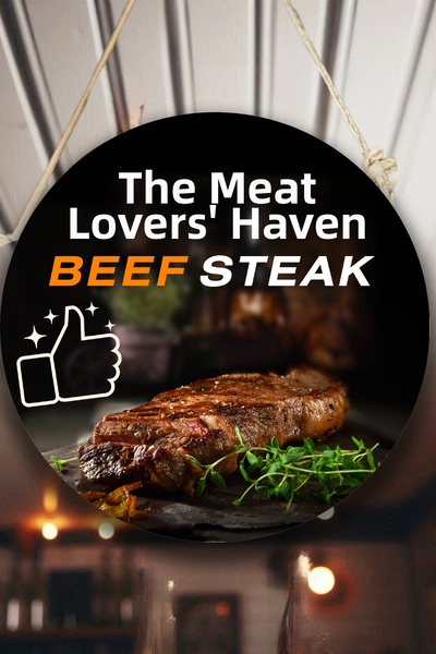 SHELİFE Εστιατόριο Steak & Κρεατοπωλείο, Πινακίδα καλωσορίσματος για τοίχο, π...