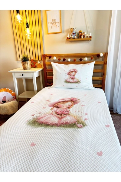 milbaygrup Printed-Patterned Baby and Kids Printed Single Pique Set 160X220 cm