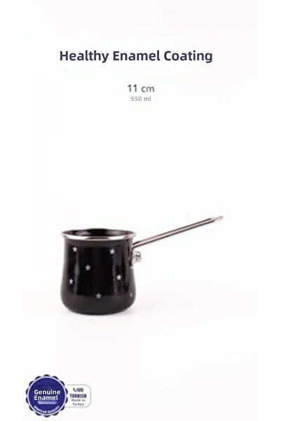 Yıldızan Pazaralanı Store Star Star Patterned Enamel Coffee Pot (Can Be Used ...