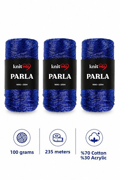 knitme Parla Knitting Yarn 100 Gr 235 Mt Bag Yarn Supla Yarn Cotton Sim 3 Pieces