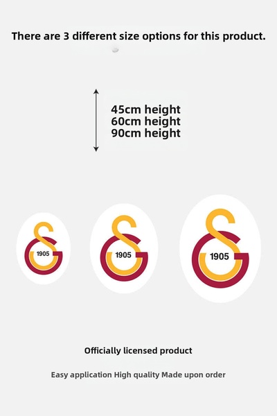 Galatasaray Wall Sticker Arma 90 cm - Licensed Original