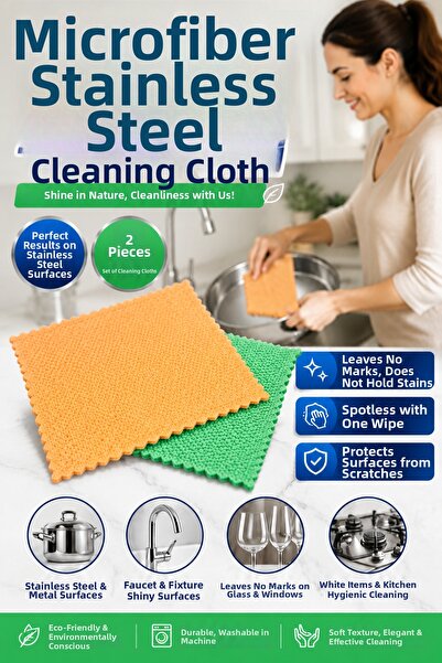 Clean Vibe Microfiber Inox Cleaning Cloth (Silvery)