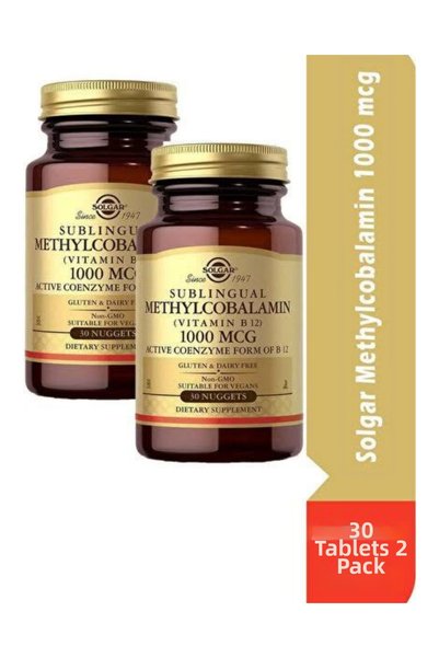 Solgar Methylcobalamin 1000 Mcg 30 Tablets 2 Pieces