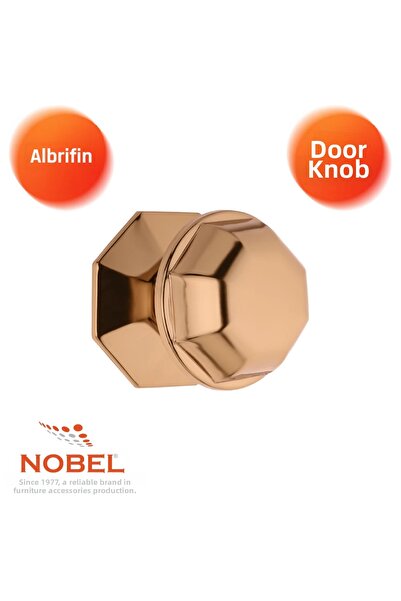 Nobel Πόμολο πόρτας από κρύσταλλο τριαντάφυλλο, Πόμολο πόρτας, Μεταλλικό, Alb...