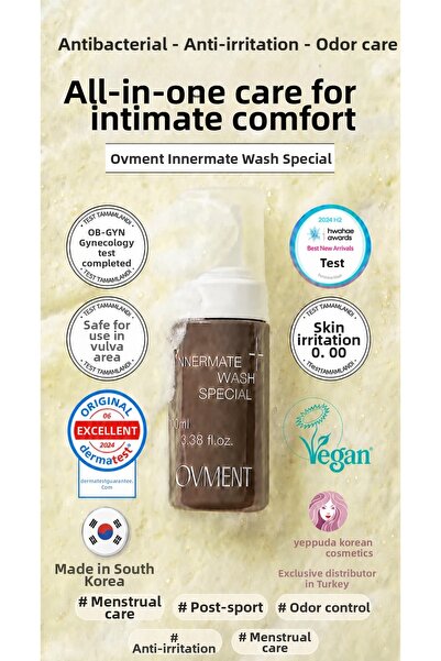 Ovment Innermate Wash Special - Anti-Odor Intimate Cleansing Foam for Private...