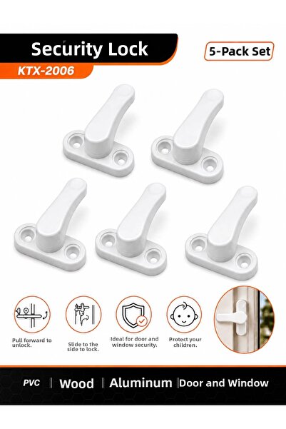 BuradaBuldun Child Safety Lock Window and Door Safety Lock with Screws White ...
