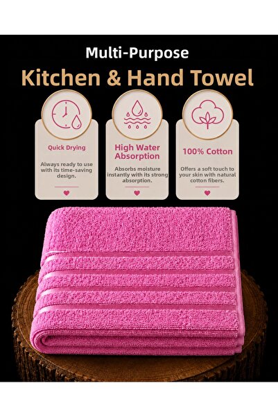 TEXTİLES MAGİC LAMP Multi-Purpose Cotton Kitchen Towel 40X70 cm – Border-Edge...