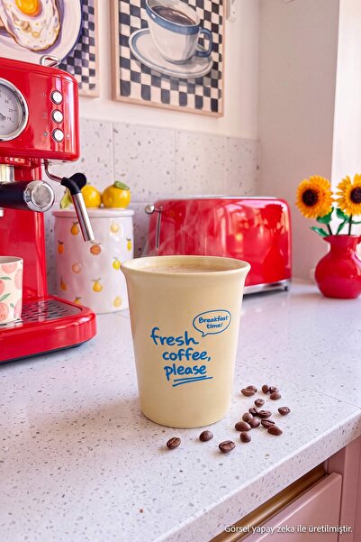TRENDYOLMİLLA HOME Tekli Fresh Coffee Pls Becher ohne Henkel TPHSS26UP00010