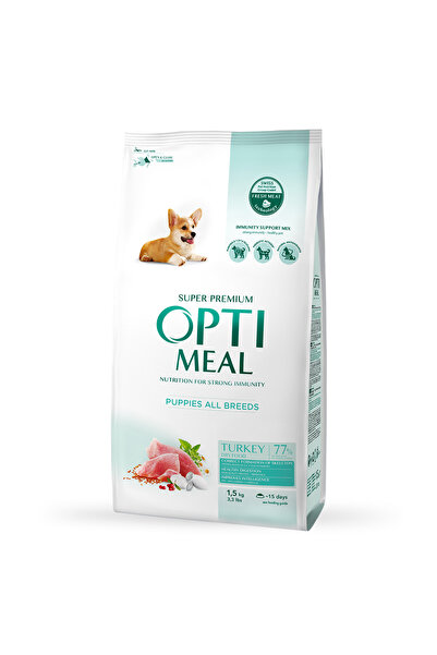 OptiMeal Hrană uscată pentru câini pentru toate rasele - Curcan 1.5kg