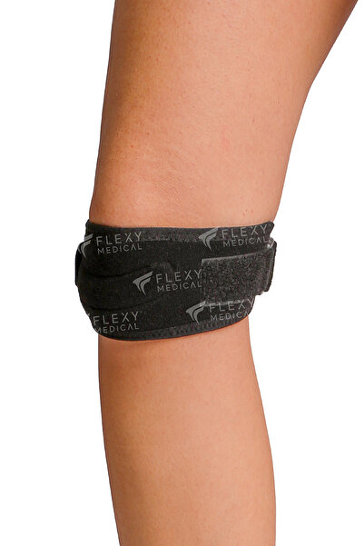 Flexy Medical Patella Tendon Bandı Dizlik - Silikon Ped Destekli Tendon Ve Diz Ağrılarında Rahatlama Sporcu Koruma
