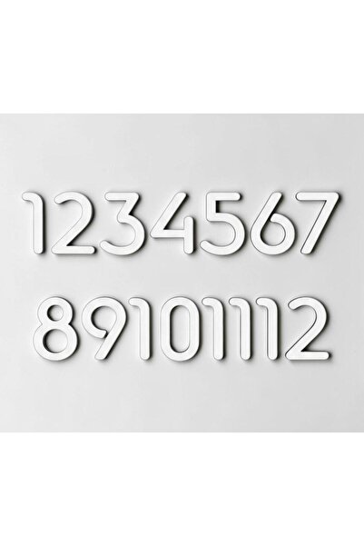 Pelince Slim Font Duvar Saati Rakamları Sayı Seti | Saat Aksesuarı Saat Yapım...