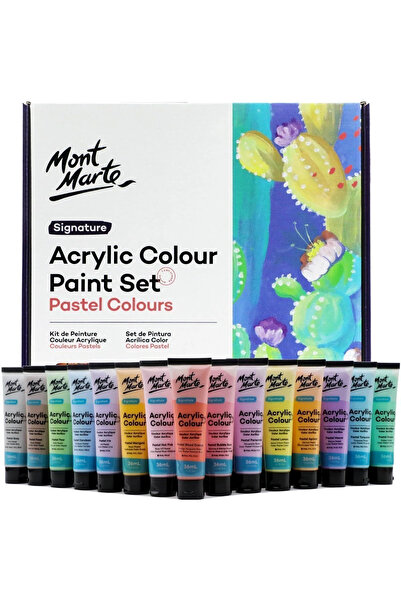 Mont Marte Akrilik Renkli Pastel Boya Seti 36 x 36ml- Signature