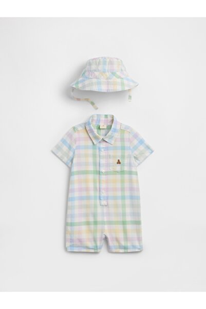 GAP Bebek Beyaz Two-Piece Brannan Bear Outfit Set