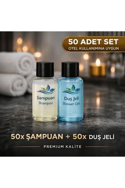 ZEN BUKLET "50'li ekonomik otel buklet seti" mini şampuan duş jeli