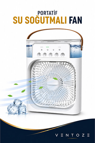 Ventoze 600ml Su Hazneli Masa Üstü Vantilatör - 5 Püskürtmeli Nemlendiricili ...