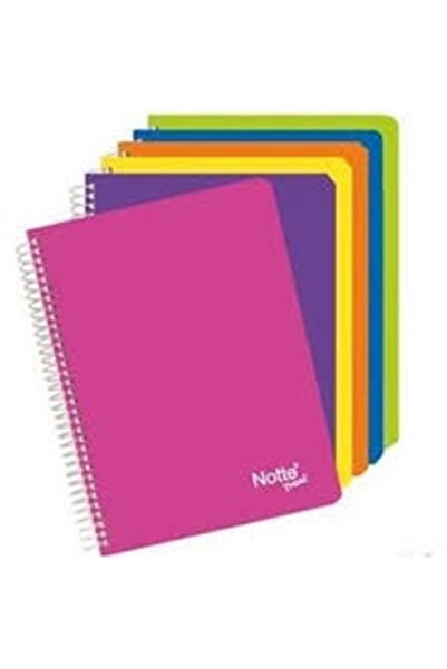 Defne Novacolor Düz Defter spiralli (60 Yp Karışık Renk)