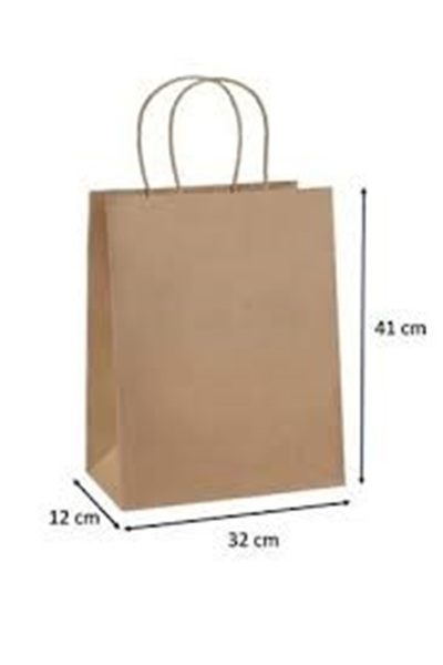 DİĞER1111 KRAFT BURGU SAPLI ÇANTA 31X12X41 NO:3