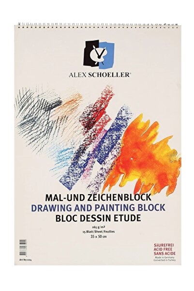 Alex Schoeller 15 Yp 35x50 Caiet de desen tehnic - 165 gr Spiralat 024