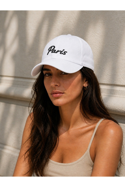 Zeramine 2024 Șapcă de baseball unisex albă cu broderie Paris – Șapcă sport c...