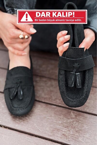 I Love Shoes Loafer pentru femei Olena din piele intoarsa neagra