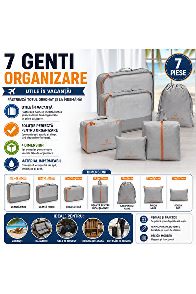 SMARTECH Set of 7 Travel Organizer Bags