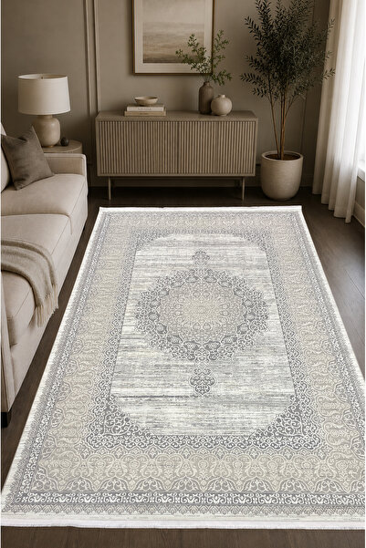 ünalcarpet 4m2-6m2 Bambu Tarz Modern Sık Dokuma Halı Salon Oturma Odası Mutfa...