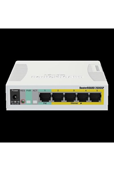 MIKROTIK Switch inteligent 5 x Gigabit (4 x PoE), 1 x SFP - CSS106-1G-4P-1S