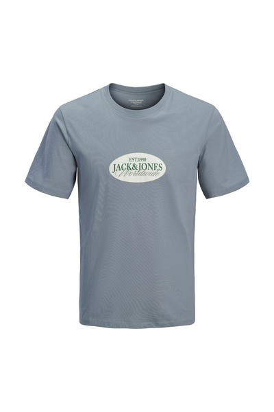 Jack & Jones Gri Erkek Çocuk Baskılı T-Shirt 12298345