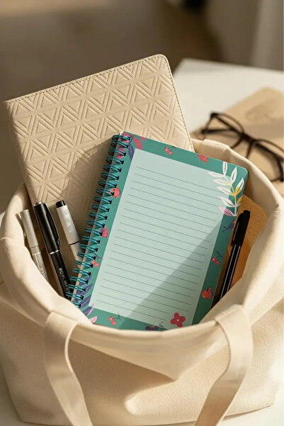 Miniso Lisanslı Yaz Renkleri Serisi Hava Dolgulu Telli Defter 80 Yaprak Tropi...