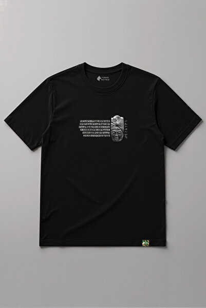 TURAN TACTICS KÜLTEGİN Tasarımlı Rahat Kalıp Unisex T-shirt