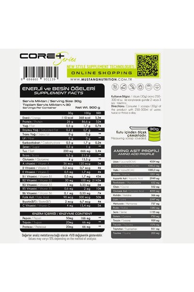Mustang Nutrition Core+ Series Isolate Whey Protein Powder 900 Gr 30 Servings Chocolate + Shaker + Protein Coffee