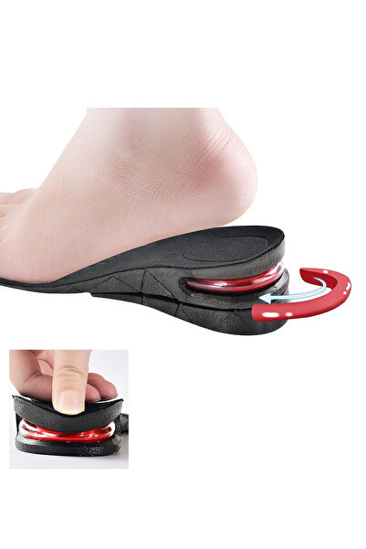 Soillium Unisex 5 cm Tam Boy Uzatıcı Tabanlık Hava Yastıklı Uzatan Ayakkabı T...
