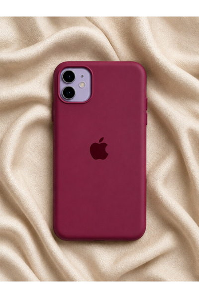 CaseKİdükkan Iphone 11 Uyumlu Içi Kadife Lansman Premium Kılıf-bordo 11