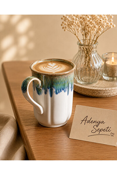 Madame Coco Adenya Basket Elroy Mug - Blue/Green-250 ml