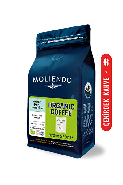 Moliendo Finest Coffee Organik Peru Yöresel Kahve (Çekirdek Kahve) 250 g