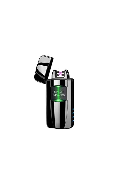 Cantayurdu Sensörlü Alevsiz USB Şarjlı Tesla Çakmak Siyah